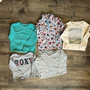 Long sleeve Roxy Bundle 4t used condition